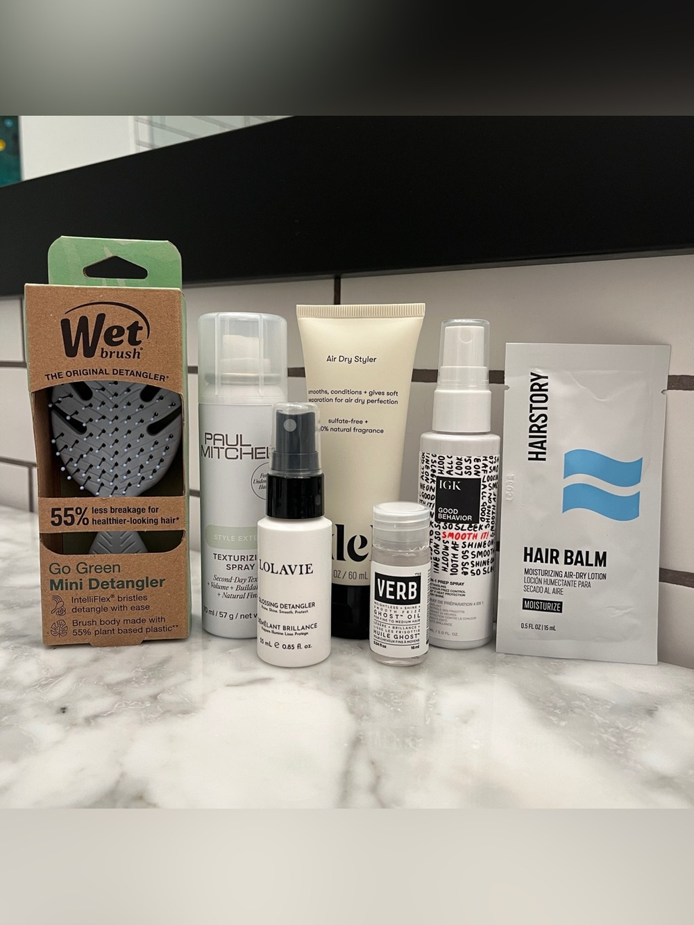 MSRP $54! Haircare Bundle - IGK, Lolavie, VERB, Odele, Paul Mitchell, Wet Brush